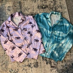Like New! 2 sets of Girls Justice Satin pajamas, Sz 10